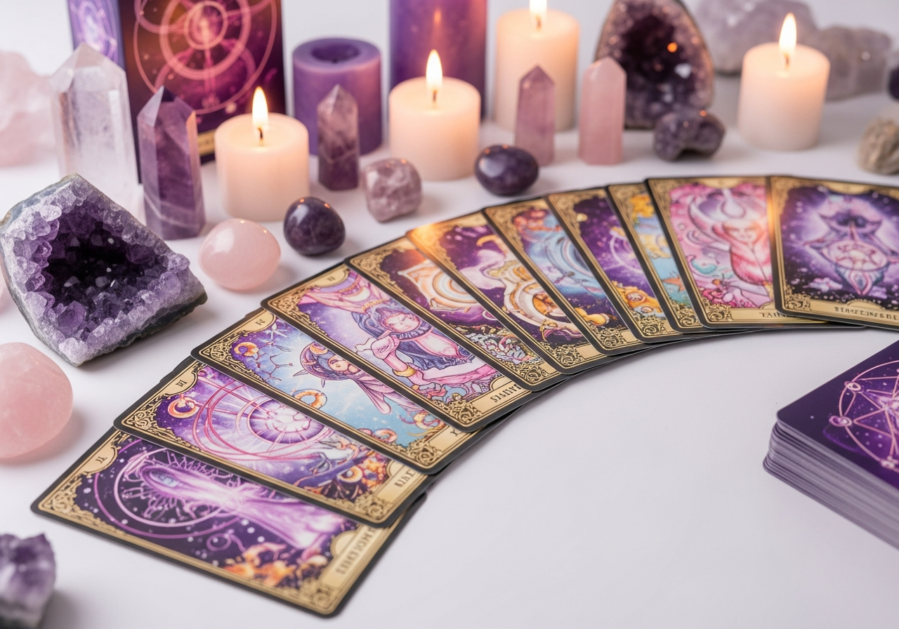 Tarot cards and spiritual tools